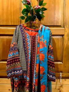 Beautiful Crepe Floral print suit