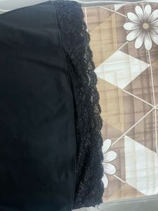 Elegant Black Lace Trim Camisole