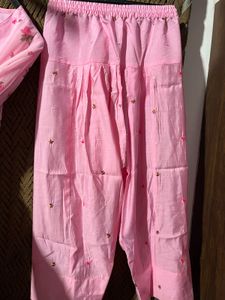 Elegant Pink Embroidered Kurta Set