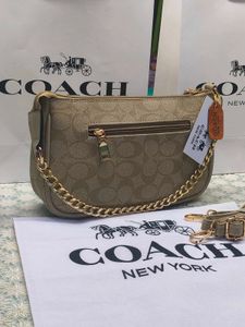 Coach Monogram Shoulder Bag khaki