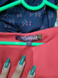 Cherry Red Fit And Flare Dress