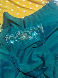 Elegant Teal Kurta Set with Palazzo