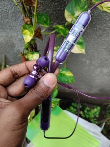 Purple Wireless Neckband Earphones