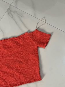 Off-Shoulder Smocked Top