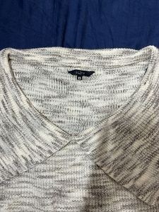 Gray Knit Top