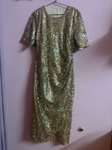 Mango Sparkling Sequin Party Dress