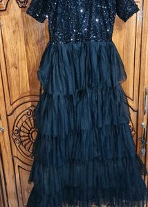 black gown