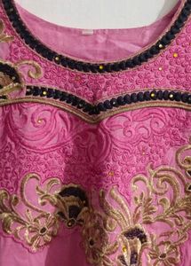 Beautiful Pink Ethnic Gown