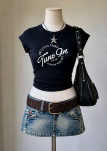Black Graphic Print T-Shirt
