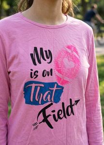 Pink Graphic Long Sleeve T-Shirt