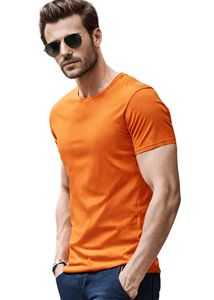 💥New Men's Premium Solid Cotton Orange T-shirt
