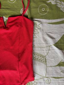 Women's Red Bodysuit