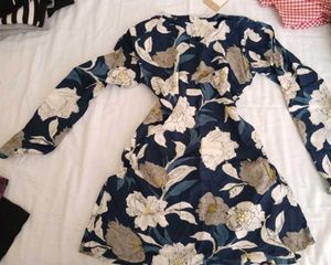 Floral Print Long Sleeve Dress
