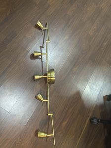 Vintage Brass Track Lighting Fixture