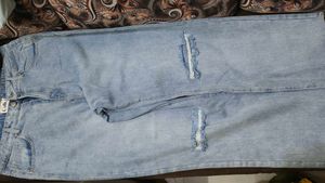ripped wide leg Jeans women