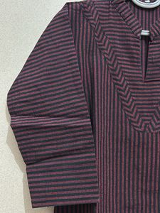 Striped Khadi Cotton Kurta