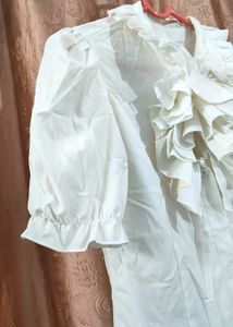 White Peter Pan Collar Blouse