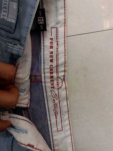 Boys Light Wash Patchwork Jeans