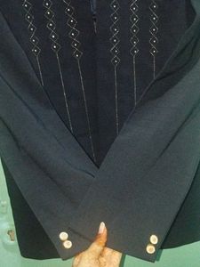 Embellished Black Blazer