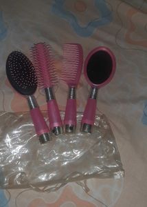 combo Pink  Brush &amp; Comb Set hair cap small j