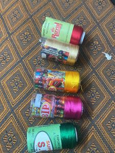 silk thread bundles set of 5