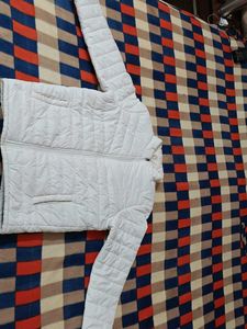 Stylish White Puffer Jacket