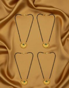 Gold Plated Mangalsutras with Moon set 1