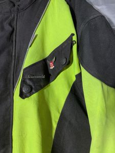 Men's Neon and Black Motorcycle Jacket
