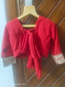 Vibrant Red Lehenga Skirt
