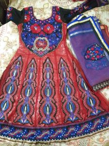 Embroidered Anarkali Dress