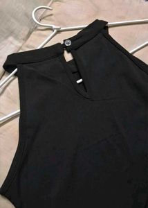 Like New Side Slit Black Dress