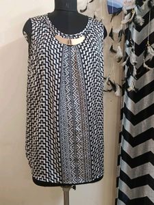 Plus Size Sleeveless Satin Top