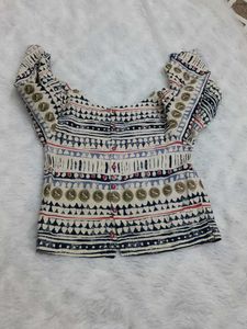 Unique Boho Print Blouse