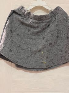 Girls' Gray Sparkle Skirt