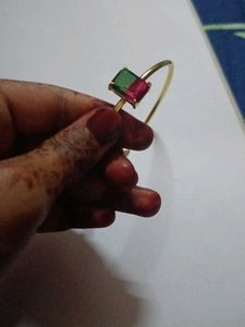Anti turnish bracelet double colour stone