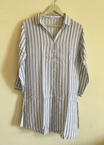 Striped Long Tunic Top