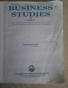 Business Studies for Class XI by Sandeep Garg