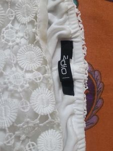 White Lace Crop Top
