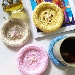 Handmade Crochet Button Coasters/Tray (any 1)