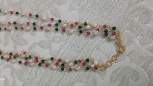 Multi-strand Pearl &amp; Gemstone Necklace