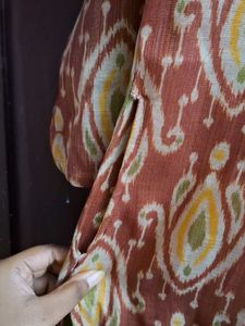 Ikat Print Kurta