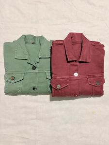 Olive Green Denim Jacket
