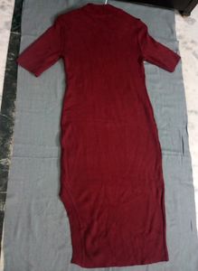 Rib-knit Bodycon Dress