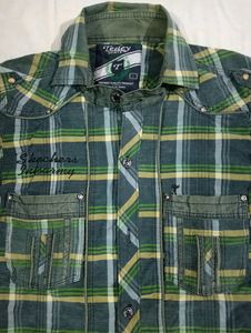Green Checked Shirt.. It's Little Flaw