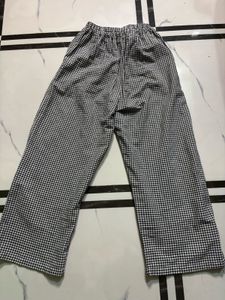 Gingham Print Palazzo Pants - Set of 2