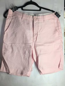 Linen Club Light Pink Chino Shorts