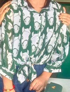 Beautiful Korean Style Shirt For Women And Girls
