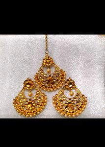 Elegant Indian Kundan Jewelry Set