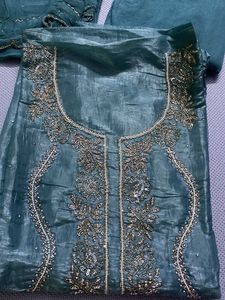 Elegant Embroidered Kurta Set unstitched