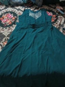Teal Sequined Lehenga Choli Set